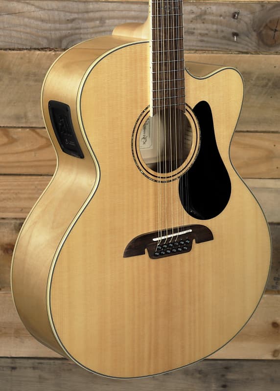 Alvarez AJ80ce 12-String Acoustic/Electric Guitar Natural image 1