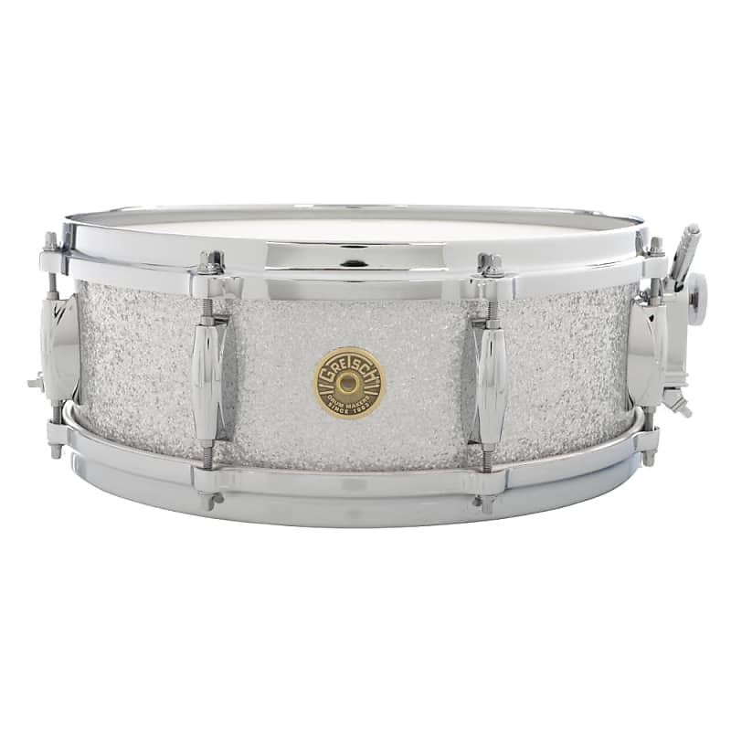 Gretsch 5 x 14" USA Custom Snare Drum Silver Sparkle Reverb