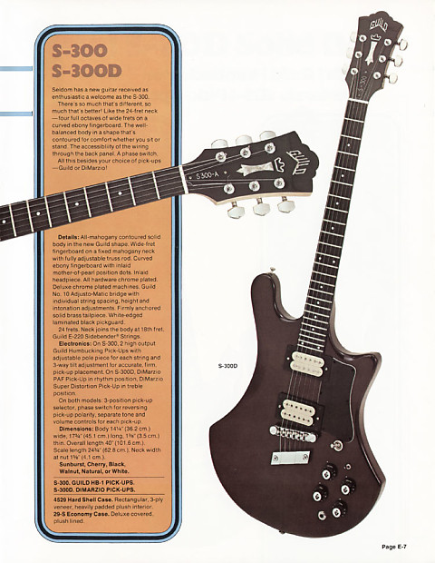 Guild S-300 Vintage 1978 Walnut with original case | Reverb