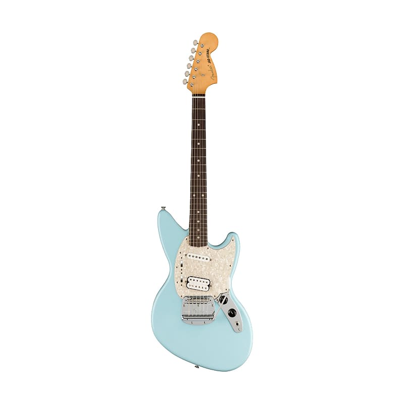 Fender Kurt Cobain Jag-Stang Electric Guitar, RW FB, Sonic Blue