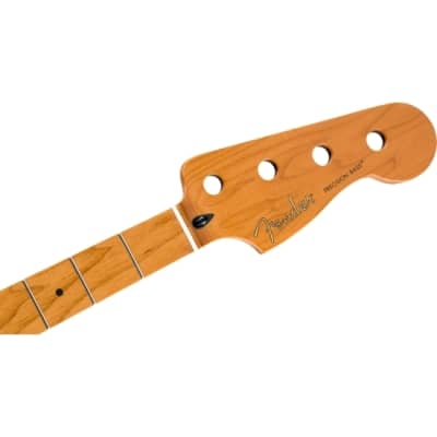 Fender Roasted Maple Precision Bass® Neck, 20 Medium Jumbo Frets, 9.5", Maple, C Shape image 3