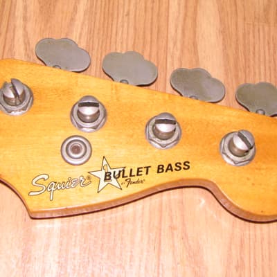 1980s Squier by Fender Bullet Bass Neck w/Tuners - P-Bass "C" width (1.75") image 1
