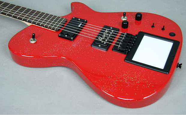 Manson MB-1 2013 Red Glitter Matthew Bellamy Signature Electric Guitar - MUSE image 1
