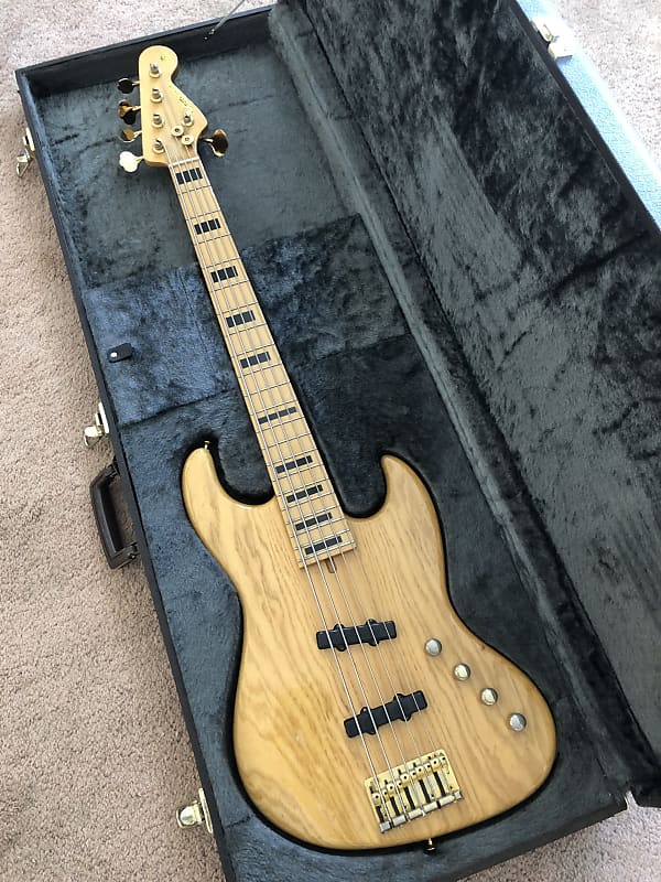 Moon JJ5 jazz bass ‘80s to early ‘90s Natural