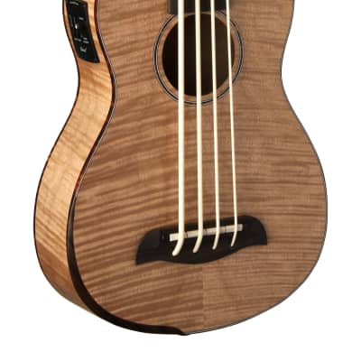 Oscar Schmidt - Comfort Arm Rest Flame Maple Acoustic Electric Bass Uke! OUB800K-A *Make An Offer!* image 8