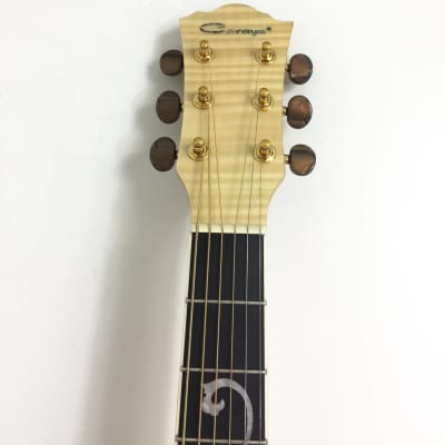 Caraya SDG837CEQSPN All Flame Maple Acoustic Guitar, EQ/REVERB/CHORUS/DELAY Speaker + Free Gig Bag image 2