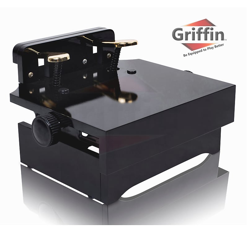 Piano Pedal Extender – GRIFFIN Foot Stool Bench Kids Adjustable Height Assist image 1