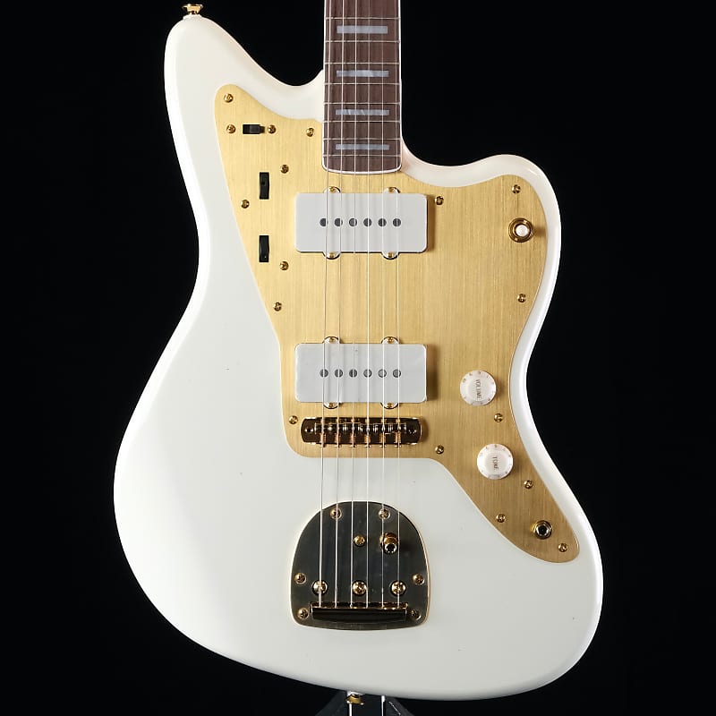 Squier 40th Anniversary Gold Edition Jazzmaster - Olympic White image 1