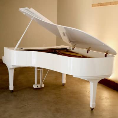 1978 Yamaha C7 Semi-Concert Grand Piano in Rare Polished White Vintage Original Professional Orchestral Concert Piano Hamamatsu Japan Factory image 18