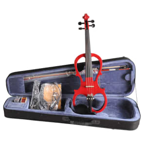 Aileen Music VE-008B Full-Size 4/4 Electric Student Violin Outfit