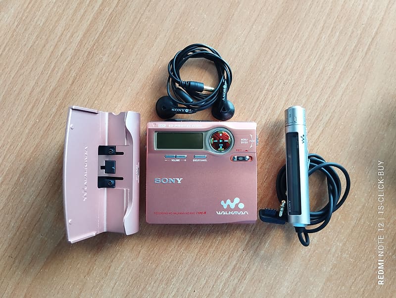 Sony Walkman recorder Portable mini disc Player MZ R910 pink