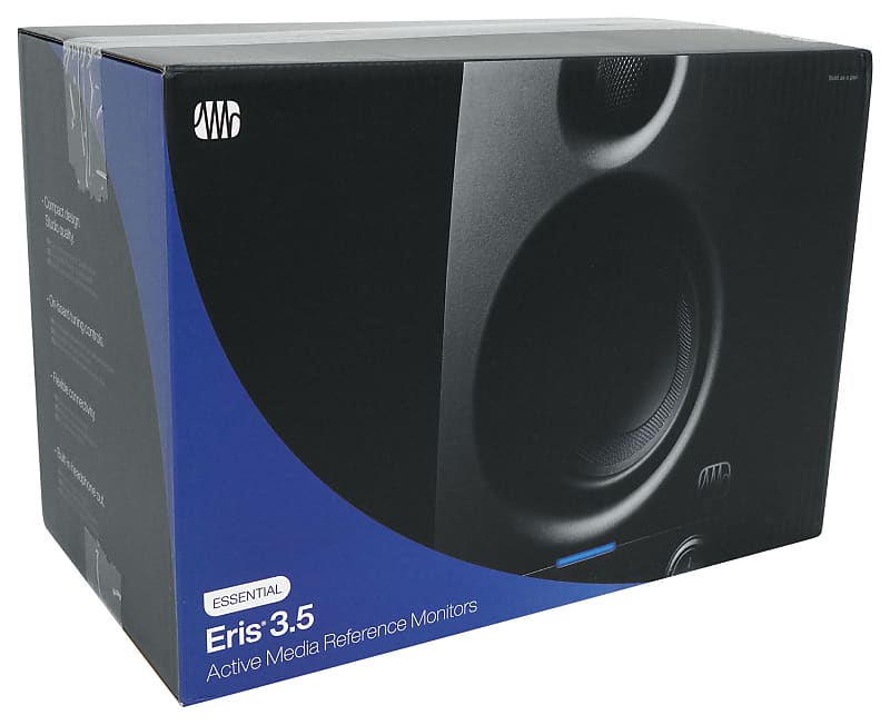 2) Presonus Eris 3.5 2nd Gen 3.5 Reference Studio Monitors  Speakers+Stands+Pads