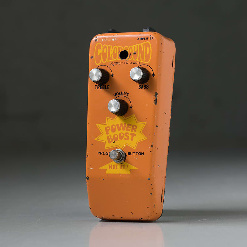 Colorsound Power Boost vintage guitar effect pedal from the Reverb