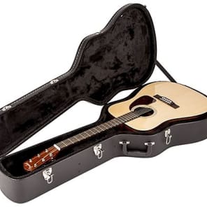 Fender Flat-Top Dreadnought Acoustic Guitar Case, Black 2016