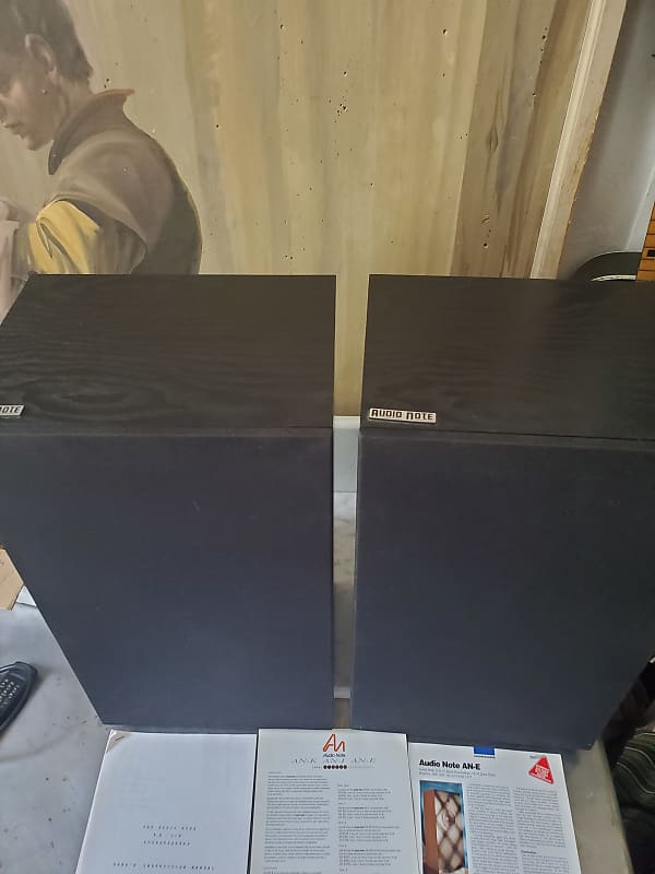 Pair of Audio Note AN- J/L 1270 Speakers with AN-D 8' cables need re-foam UK Made image 1