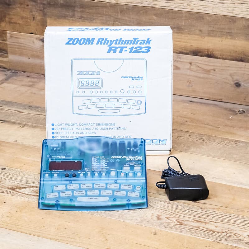 Zoom RhythmTrak RT123 Drum & Bass Machine in Transparent Reverb