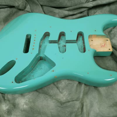 1980s Fender Stratocaster JV Reissue Body MIJ  - Seafoam Green image 9