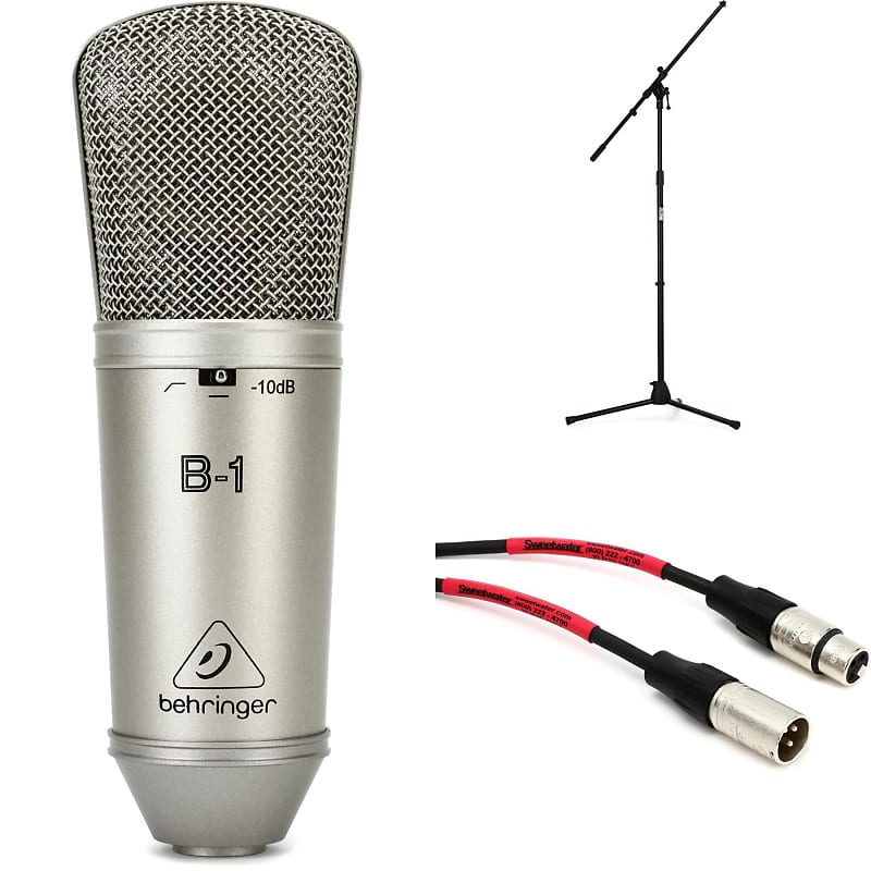Behringer B-1 Large-diaphragm Condenser Microphone Bundle with Stand and Cable image 1