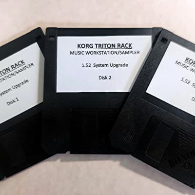 Korg Triton RACK-OS 1.52 upgrade, Factory Reset, New Sound Collections Disks