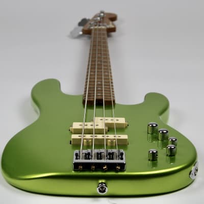 Charvel Pro-Mod San Dimas Bass PJ IV Lime Green Metallic 2022 (2965068518) image 5