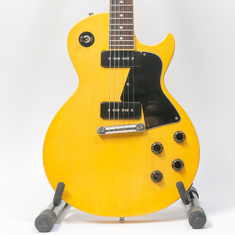 2008 Edwards E-LS-90LT Les Paul Special Electric Guitar with Case - TV  Yellow