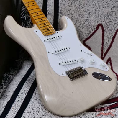 Fender Custom Shop Eric Clapton Signature Stratocaster Maple Fingerboard Journeyman Relic Aged White Blonde 8.05 LBS image 8