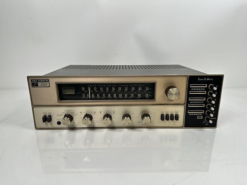 Vintage The Fisher 250-T AM/FM Stereo Receiver  			