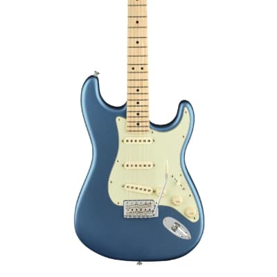 Fender American Performer Stratocaster - Satin Lake Placid Blue w/ Maple FB image 3