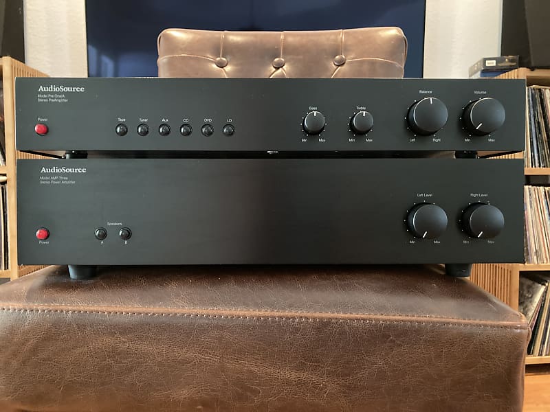 AudioSource Amp Three and Pre One/A Preamp Black Reverb