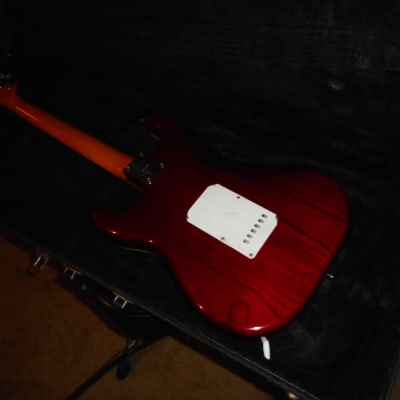 St. Blues BluesKing III 1986 Trans Cherry (Custom ordered  and built by  Tom Keckler) Very  Rare! image 4