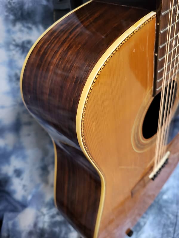 Vintage 1988 Epiphone Presentation 12 String Acoustic Guitar Model  PR-715-12 Pro Setup New Strings Original Soft Shell Case