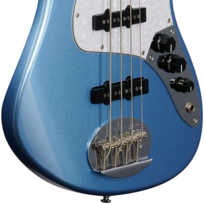 Lakland Skyline Darryl Jones 4 Bass Guitar, Lake Placid Blue image 4