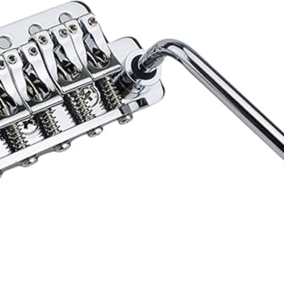 Guitar Tremolo Bridge String Spacing 10.8MM with Tremolo System Saddle And Brass Block & Spring and Claw, Pop-In Vibrato Bar, Complete Install Kit, Chrome image 3