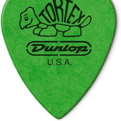 Dunlop - 418P88 - Tortex - Standard Guitar Picks - 0.88mm - Green - Pack of 12 image 1