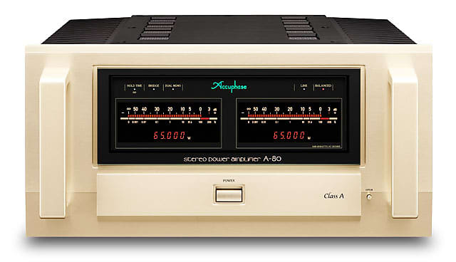 ACCUPHASE A-80 - Stereo Power Amplifier - NEW!  			