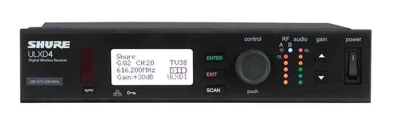 Shure ULXD4-G50 Digital Wireless Receiver - G50 (470-534MHz) image 1