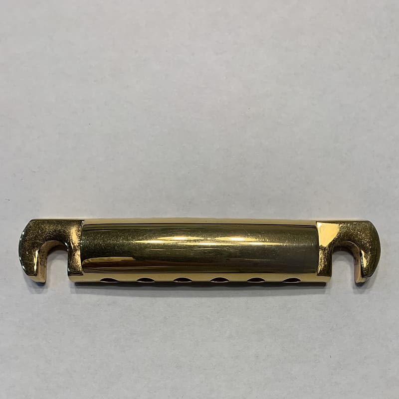 Gibson Les Paul Custom Stop Bar Tailpiece 1982 Gold Reverb