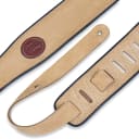 Levy's Leathers  2 1/2" Wide Tan Signature Series Hand-Brushed Suede Guitar Strap