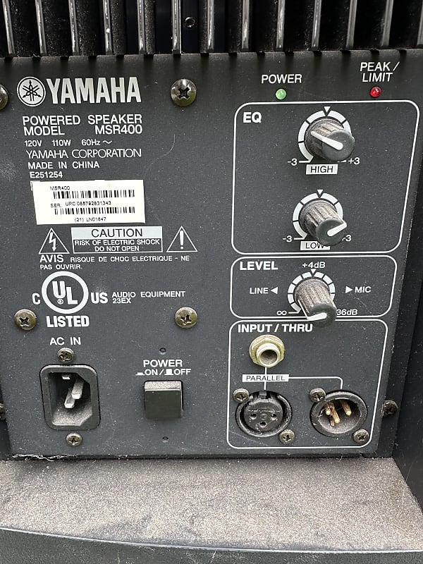 Yamaha MSR400 Powered PA Speakers | Reverb