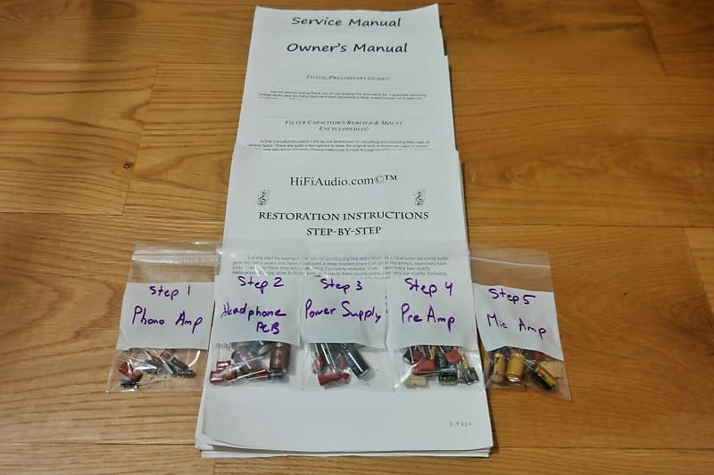 Marantz SC-9 restoration kit filter capacitor repair rebuild fix  			