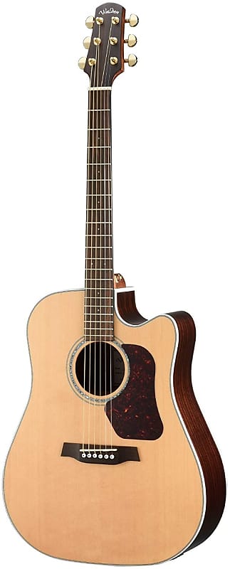 Walden D600CE Natura Solid Sitka Top/Rosewood Dreadought Acoustic Cutaway-Electric Guitar - Satin Natural image 1