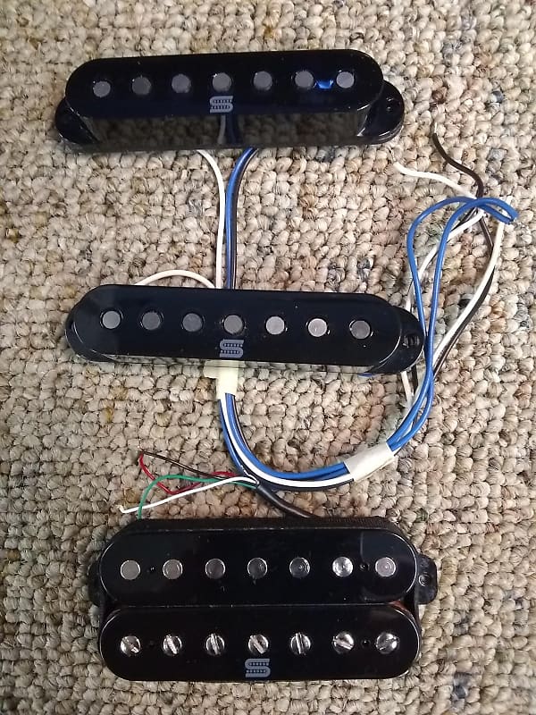 Seymour Duncan Hyperion HSS 7 String Pickup Set Black | Reverb