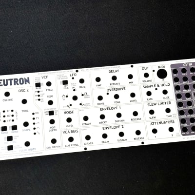 Oversynth Overlay for Behringer Neutron with V2 Firmware - Whiteout, no color