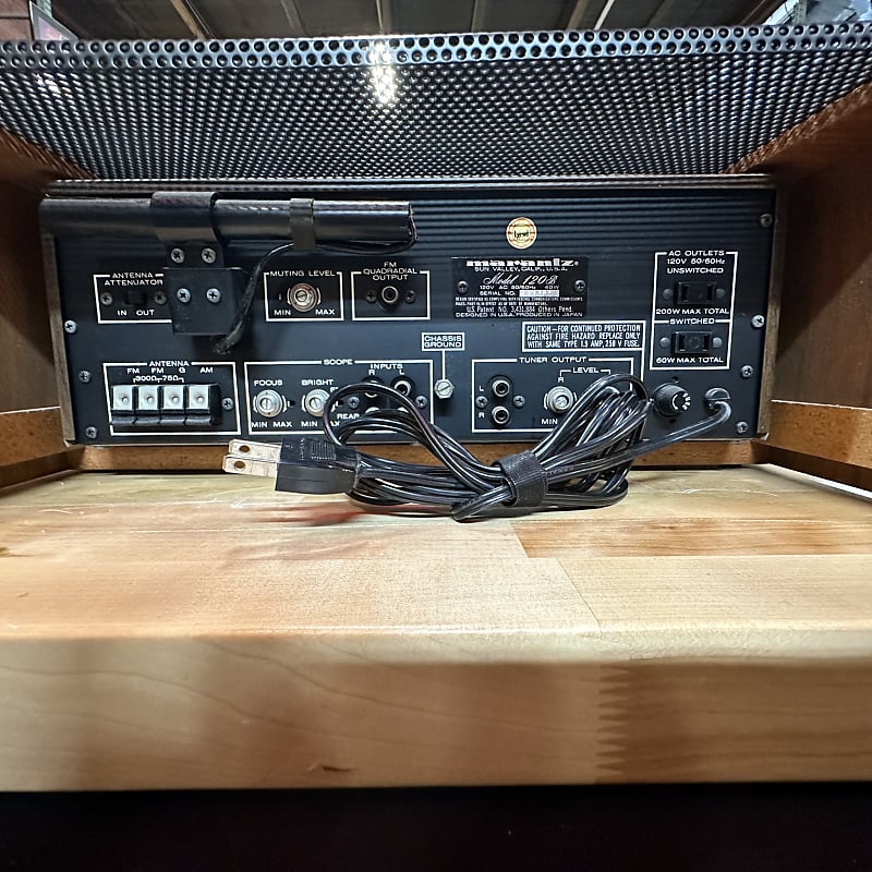 Marantz Model 120B Stereophonic Tuner with Silver Face and Walnut