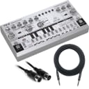 Behringer TD-3-SR Analog Bass Line Synthesizer - Silver - Basic Cable Kit