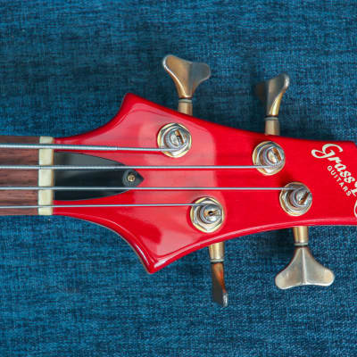 Grass Roots G-FR-58B Forest Bass 1998 See Thru Red | Reverb