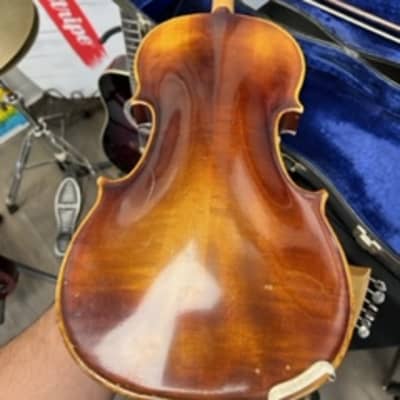 anton schuster vintage violin w/ original case image 9