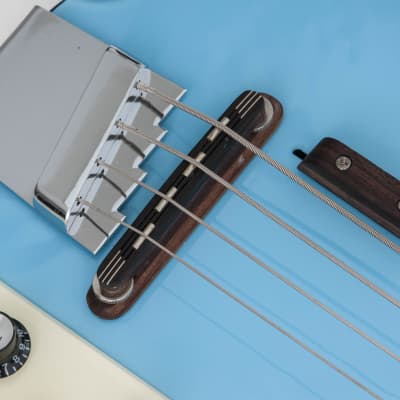 Italia Mondial Classic Bass, Italia blue, semi-hollow, Piezo Bridge , Resoglass top, made in Korea image 11