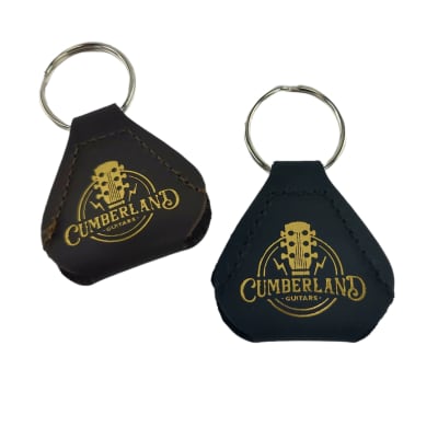 Cumberland Guitars - Leather Pickholder Keychain - Black image 5