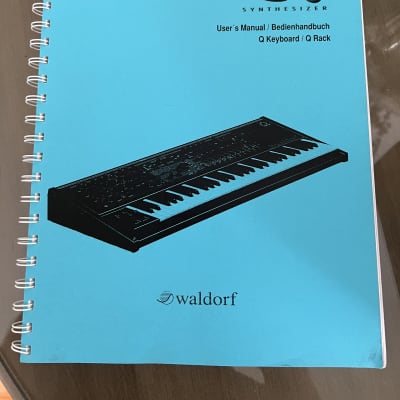 WALDORF Q SYNTHESIZER KEYBOARD Rack Users Manual IN GERMAN Vintage Synth Dealer